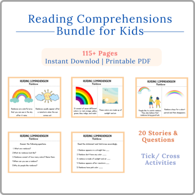 reading comprehension for kids – short stories & questions