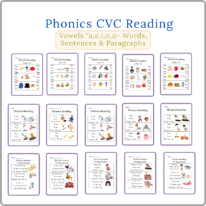 Home phonics cvc reading