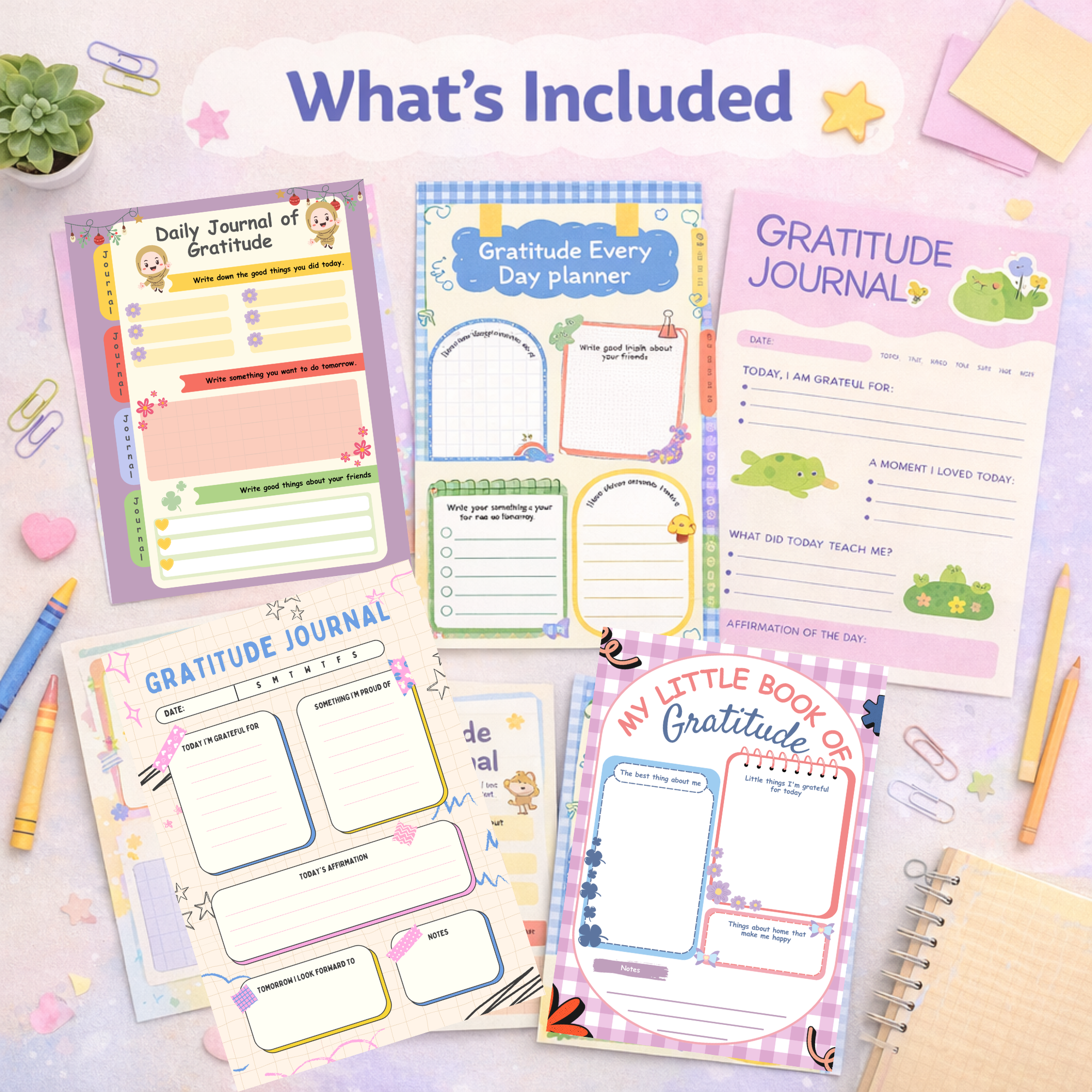kids gratitude journal printable | digital download kids gratitude journal printable | digital download