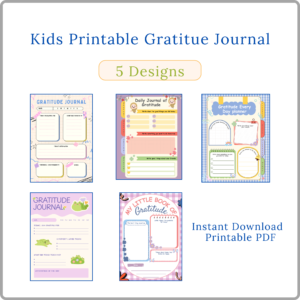 Home kids gratitude journal printable | digital download
