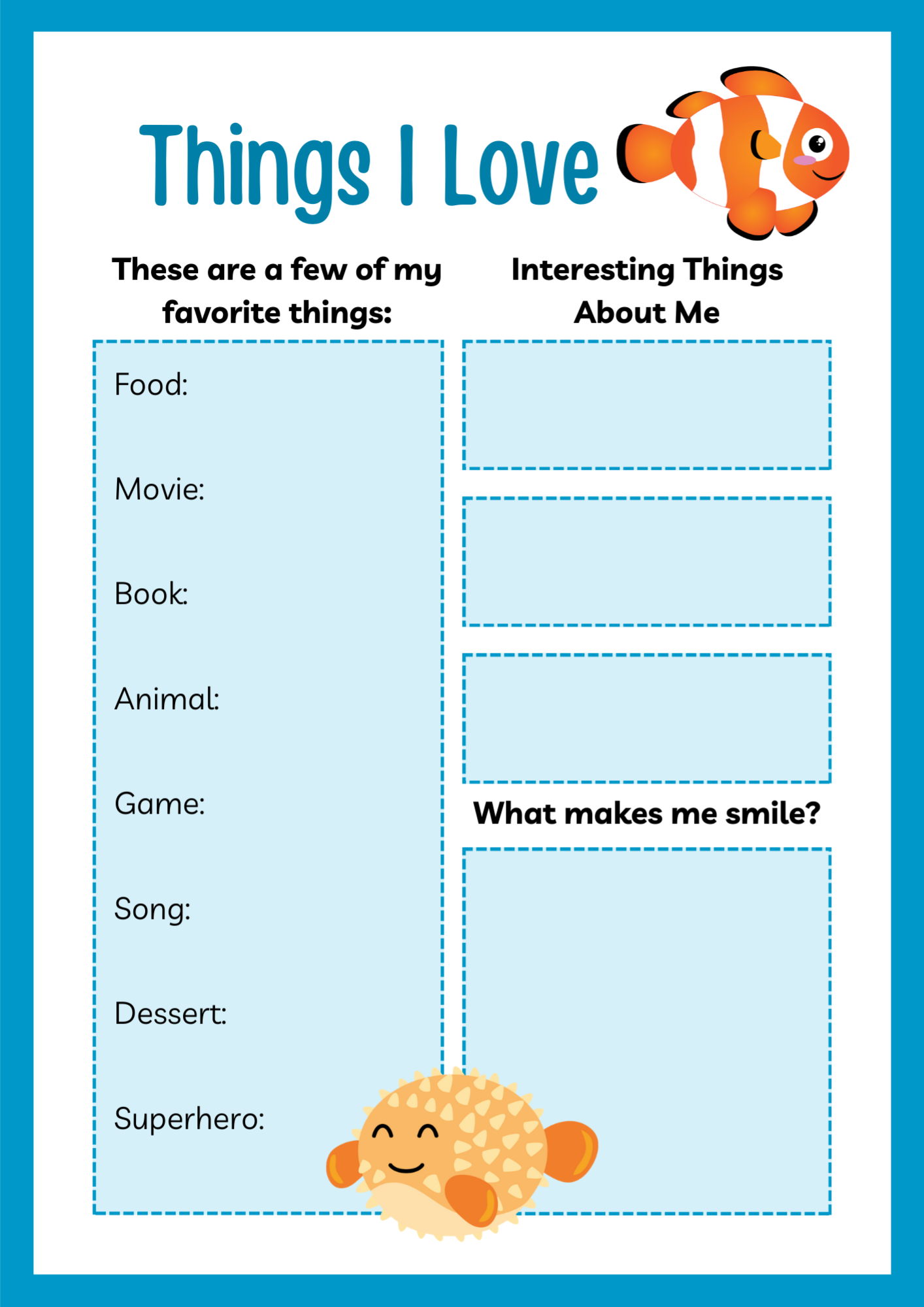 all about me kids printable | back to school activity (pdf download a4 size) all about me kids printable | back to school activity (pdf download a4 size)