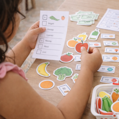 pretend play bundle for kids grocery, cafe, doctor, vet, ice cream, travel | 6 screen free ready to play kits