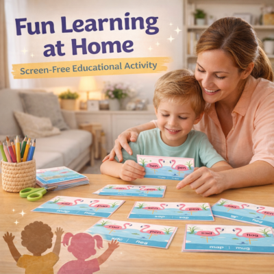 word family game for kids | phonics activity cards