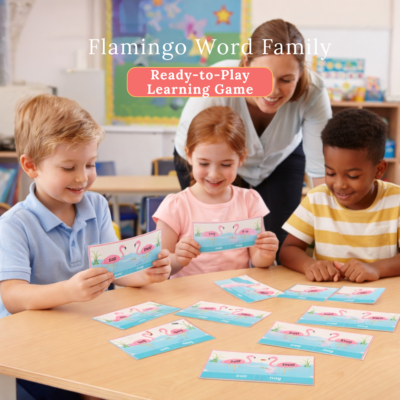 word family game for kids | phonics activity cards